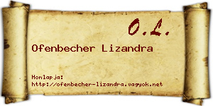 Ofenbecher Lizandra névjegykártya